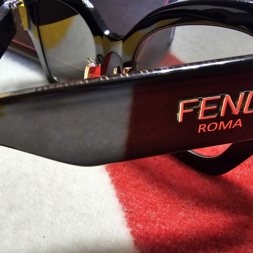 Fendi ROMA Glossy Black Sunglasses - Picture 11 of 14